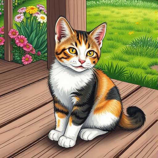 Brave Little Paws: Koi’s Backyard Adventure