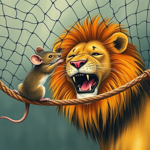 Little Paws, Big Hearts: The Lion and the Mouse - Section 1
