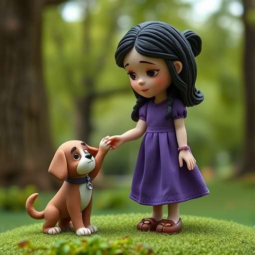 Lucía y el cachorro perdido: una historia de letras y amistad