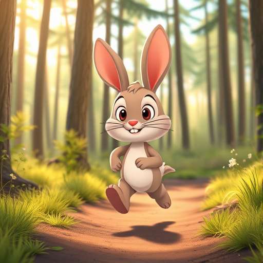 الأرنب المغرور والسلحفاة المثابرة" 🐇🐢