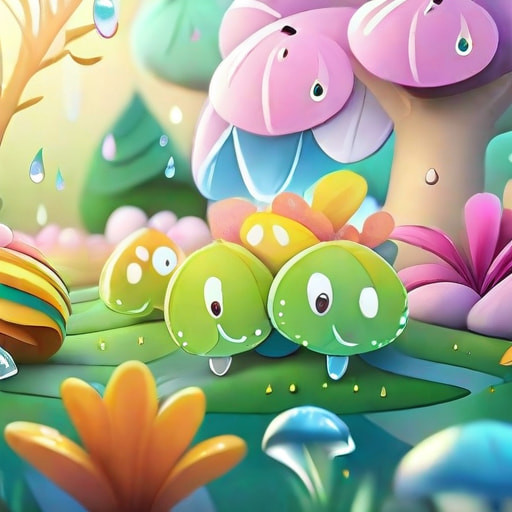 The Brave Raindrop's Joyful Journey - Section 1