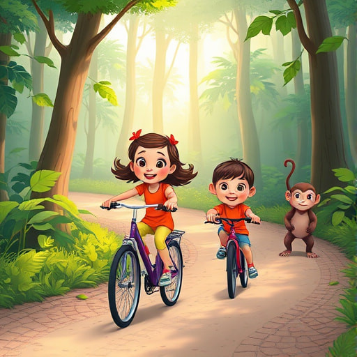 Simão e Severino: Aventuras de Bicicleta com Victoria e Bianca - Section 1