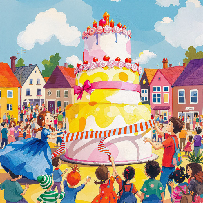 The Giant Town Cake - Section 1