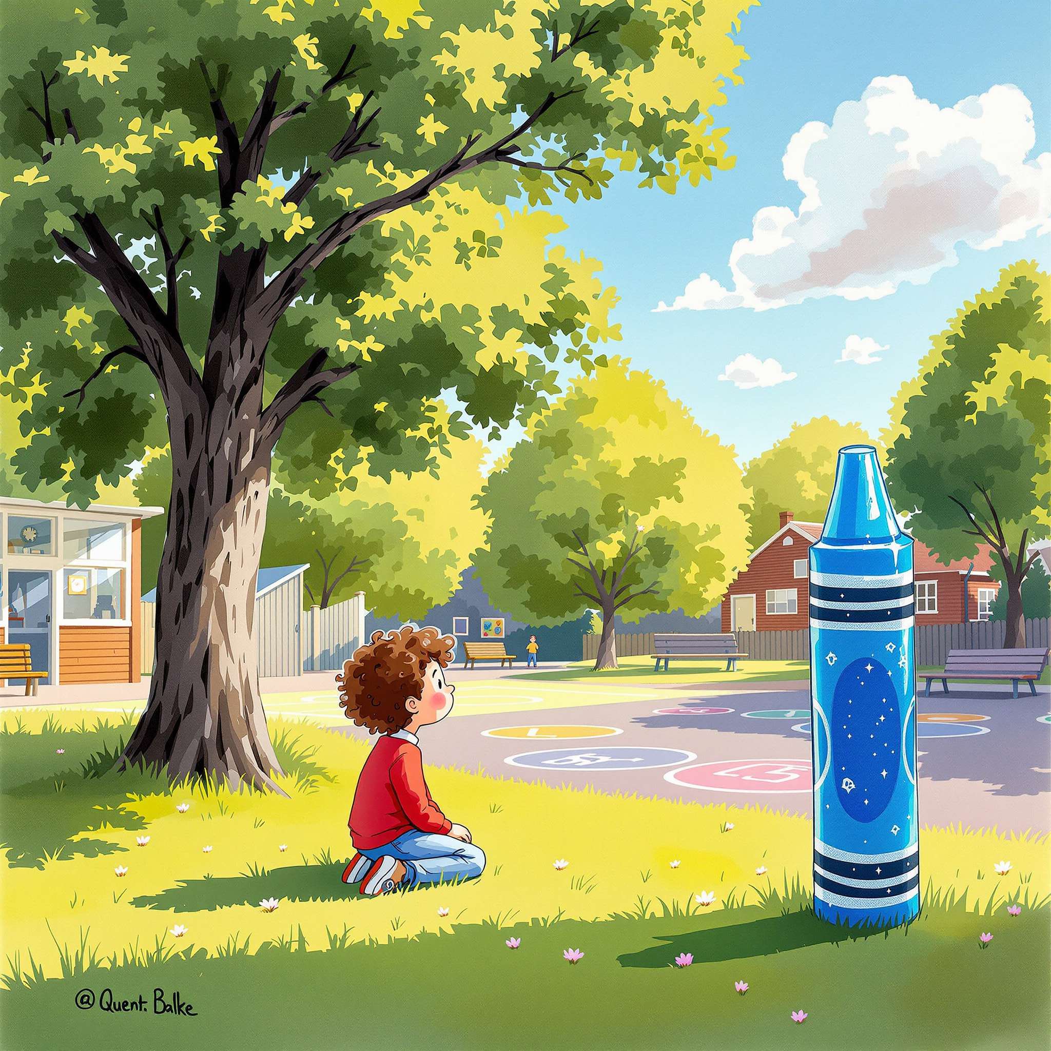 The Magic Crayon and New Friends