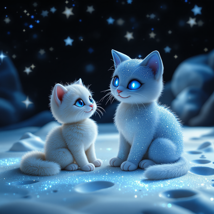 The Kitten and the Silver Ladder to the Moon - Section 1